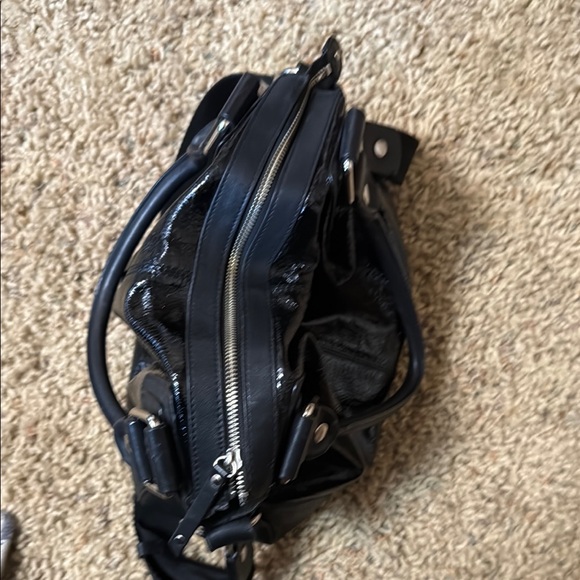 Black Patent Leather Donald J Pliner Women's Bag - Picture 5 of 5